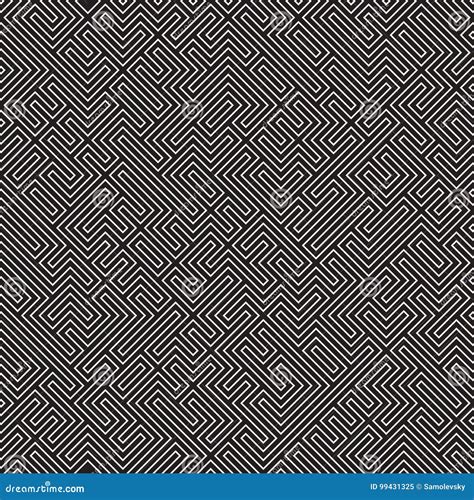 Irregular Maze Lines Abstract Geometric Background Design Vector