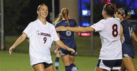 McDermott S Brace Powers UVA Women S Soccer Over West Virginia 2 1