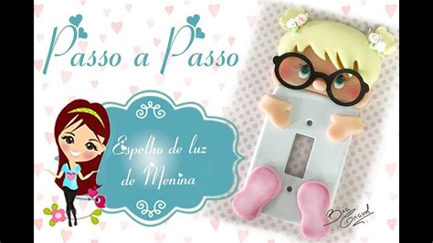 Espelho De Luz De Biscuit Menina Passo A Passo Bia Cravol DIY