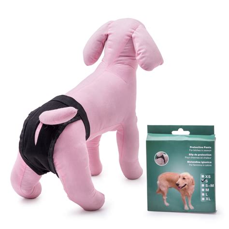 Предпазни гащи за куче за многократна употреба с 3 сменяеми подложки ...