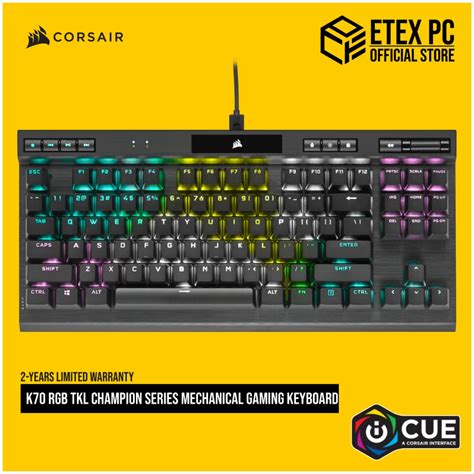 Corsair K Rgb Tkl Champion Series Mechanical Gaming Keyboard Cherry