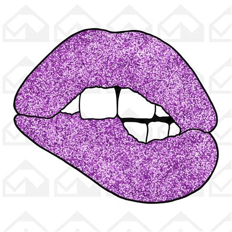 Purple Glitter Lips PNG Glitter Lips Sublimation PNG Glitter - Etsy