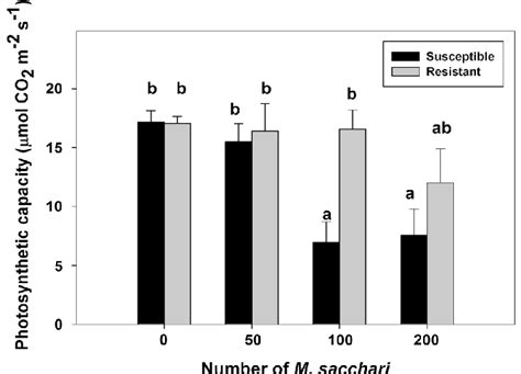 Photosynthetic Capacity μmol Co 2 M −2 S −1 Of 28 D Old Resistant