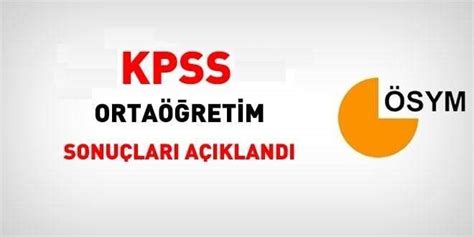 2022 Kpss Ortaöğretim Sonuçları Açıklandı