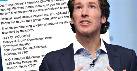 Joel Osteen Criticized Over Flooded Church Controversy During Harvey