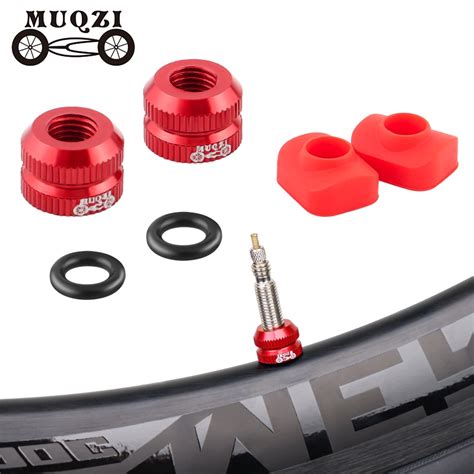 MUQZI 2PCS Tire Valve Nut MTB Road Bike Tubeless Rim Ultralight