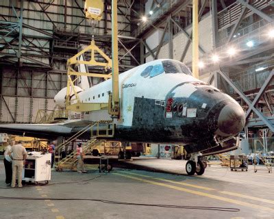 The Space Shuttle Columbia In The Vehicle Assembly Tumbex