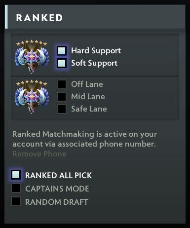 New Dota Ranked Roles Core And Support Mmr