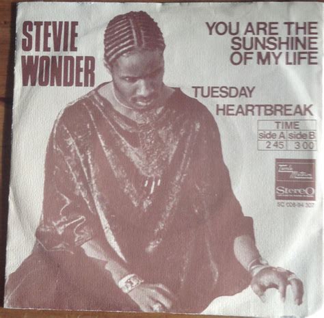 Stevie Wonder - You Are The Sunshine Of My Life (1973, White, Vinyl ...