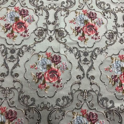 Satin Floral Jacquard Fabric Huayeah Textile