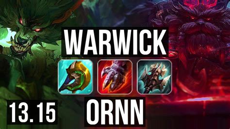 WARWICK Vs ORNN TOP 9 1 9 Rank 6 Warwick Legendary 400 Games