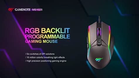 Ms Rgb Backlit Programmable Gaming Mouse Havit