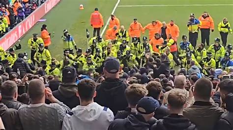 Crazy Scenes West Brom Vs Wolves Suspended Youtube