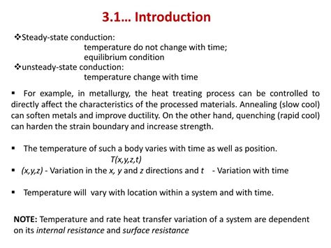 Ppt Chapter 3 Unsteady State Transient Heat Conduction