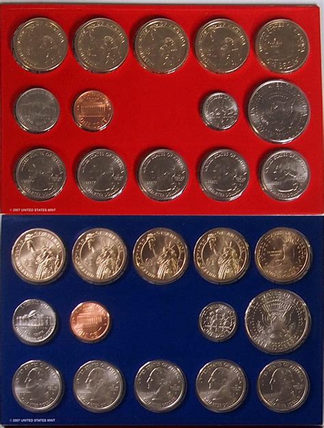 2007 Mint Set All Original 28 Coin Us Mint Uncirculated Set 3499