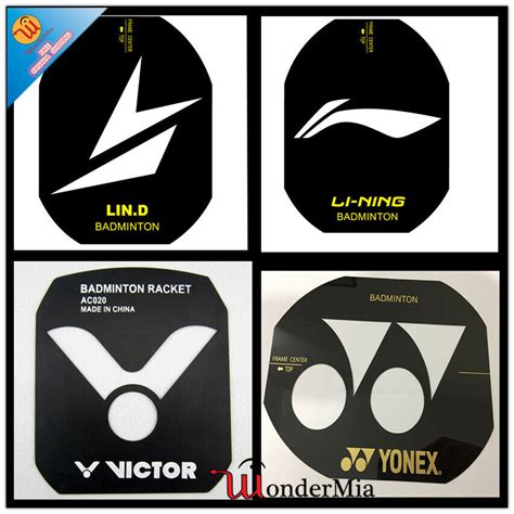 Li Ning Yonex Victor Lin Dan Badminton Racquet String Logo Stencil Mark