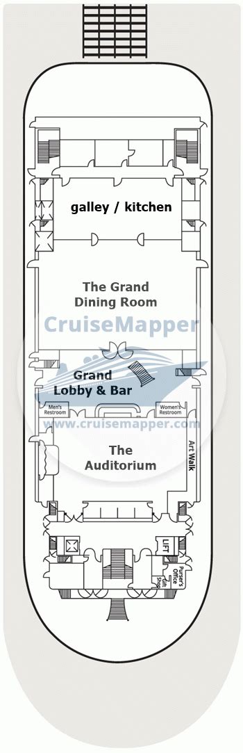 American Duchess deck 1 plan | CruiseMapper