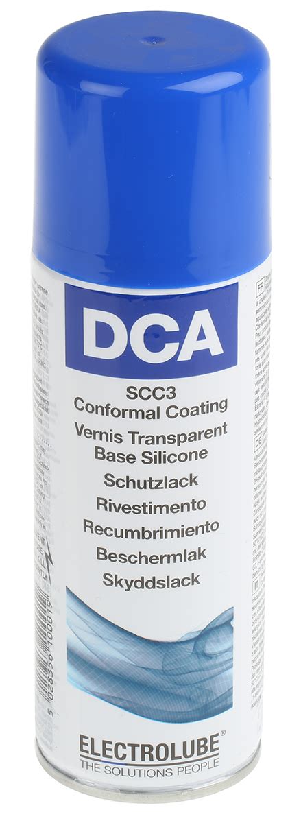 Dca H Electrolube Transparent Silicone Resin Conformal Coating