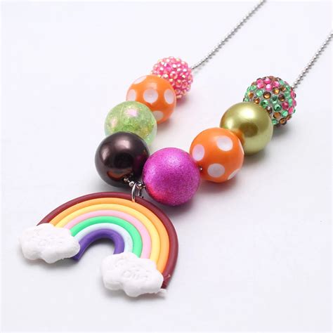 Chunky Bubblegum Necklace Style B6 Fashion Necklace Bubblegum