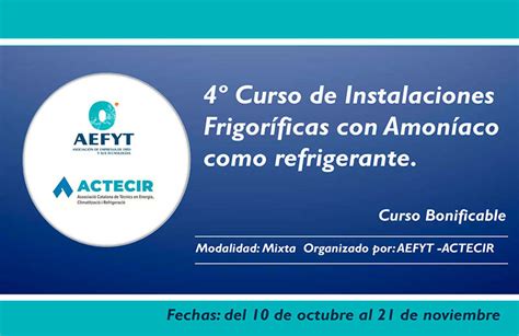 En Octubre Arranca El Curso De Instalaciones Frigor Ficas Con