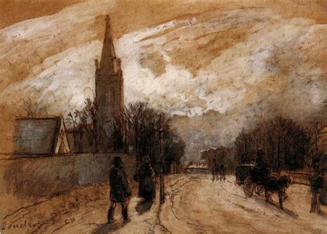 Study For All Saints Church Upper Norwood 1871 Camille Pissarro