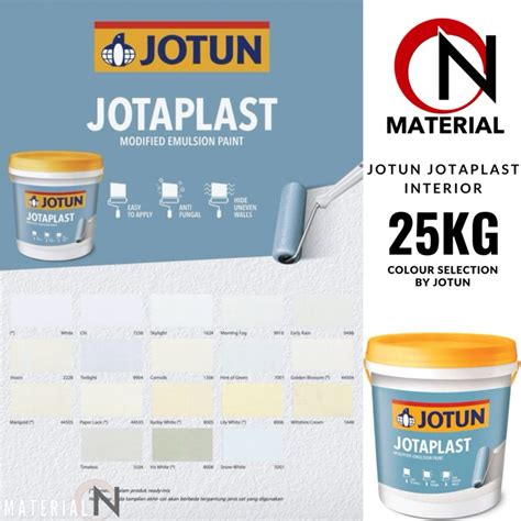 Jual CAT TEMBOK INTERIOR JOTUN JOTAPLAST 25 KG CUSTOM WARNA Shopee