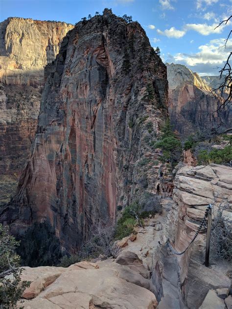 Angels Landing Zion National Park Utah Usa November 2017 Hiking