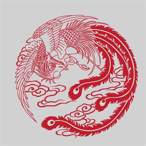 Chinese Phoenix Vector at GetDrawings | Free download