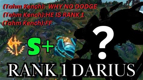 Rank 1 Darius Eune Vs Tahm Kench Youtube