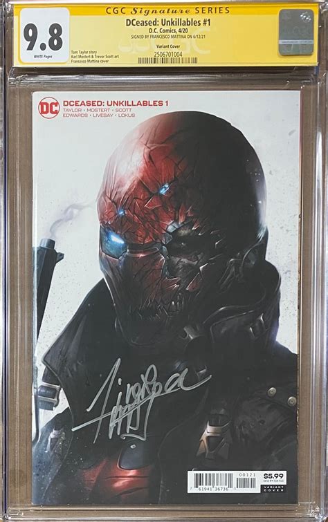 Dceased Unkillables 1 Mattina Variant Cgc 9 8 Ss