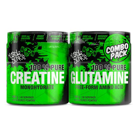 Muscle Junkie Creatine Glutamine Combo Psycho Skull Supplements