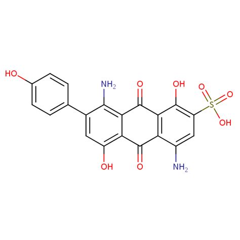 2 Anthracenesulfonic Acid 4 8 Diamino 9 10 Dihydro 1 5 Dihydroxy 7 4 Hydroxyphenyl 9 10 Dioxo