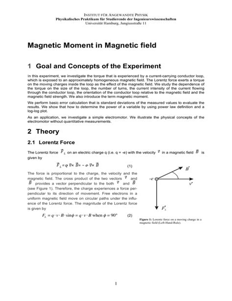 Magnetic Moment in Magnetic field