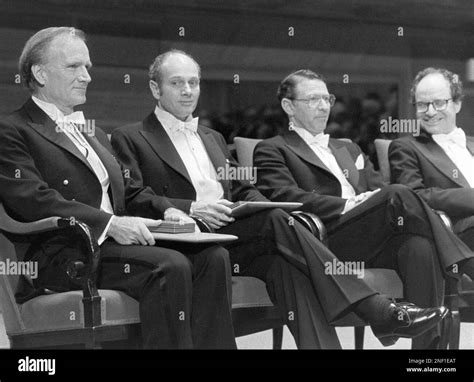 Nobel Prize Laureats 1980 Shown in photo from Left to Right are Val L ...