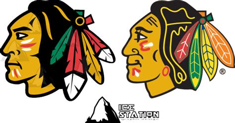 Chicago Blackhawks Emblem Hockey Team Symbol Native American Icon