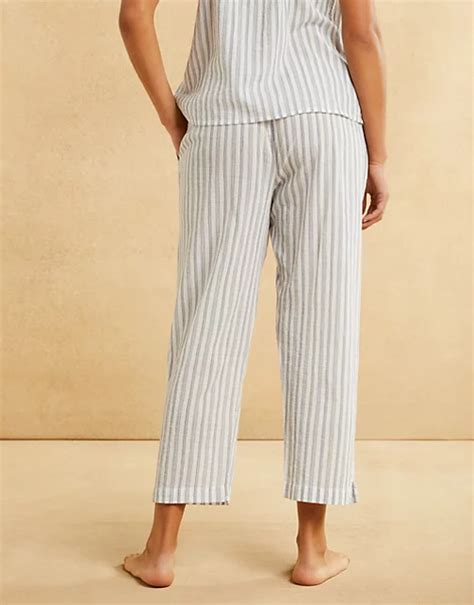 Cotton Stripe Pajama Bottoms Pajamas The White Company Us