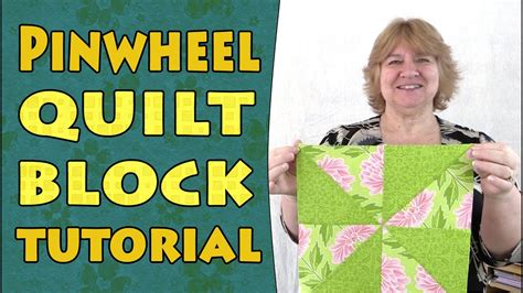 Quilting Blocks Pinwheel Quilt Block Tutorial Youtube