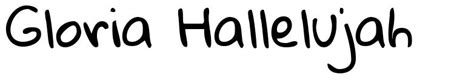 Gloria Hallelujah Font By Kimberly Geswein Fontriver