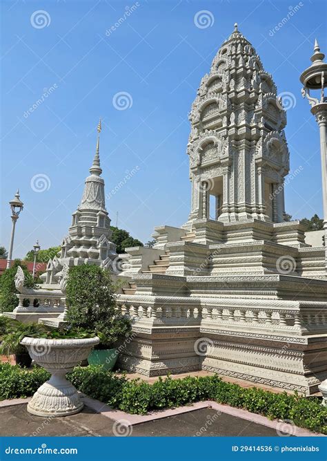 Silver Pagoda In Phnom Penh Cambodia Iit Was Known As Wat Ubosoth