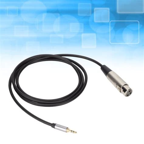 Sal Cble Adaptateur Xlr Femelle Vers Mm Mle Hifi Avec Blindage Pour