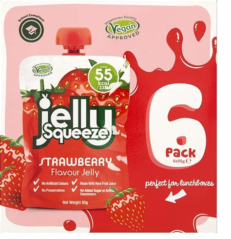 Jelly Squeeze Strawberry Flavour Jelly X G Amazon Co Uk Grocery