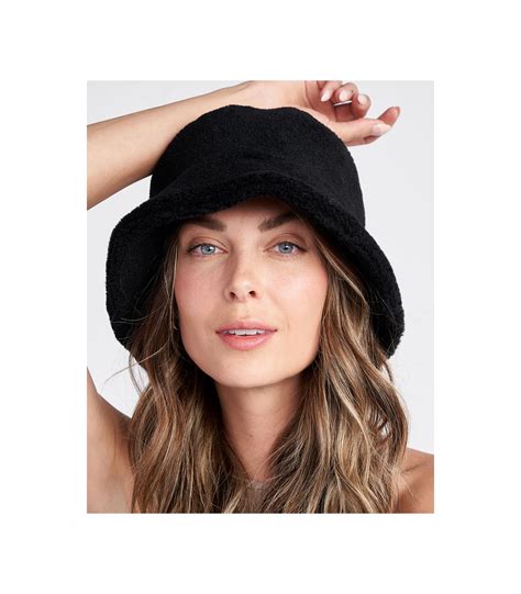 Wool Bucket Hat In Black Women S Hats Sheepskin Town