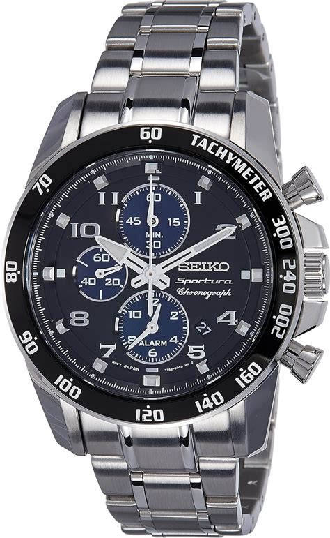 Seiko Sportura Chronograph Stainless Steel Bracelet Gents Watch