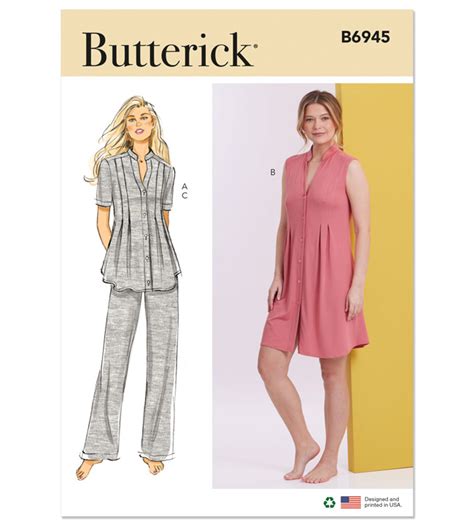 Butterick Schnittmuster Jersey Kombination Maschinensticken