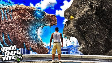 GODZILLA Vs KING KONG In GTA 5 Mods YouTube