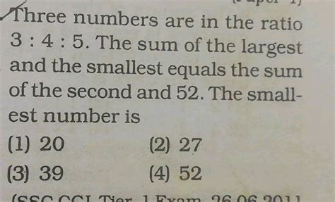 Begin Array L Text Three Numbers Are In The Ratio