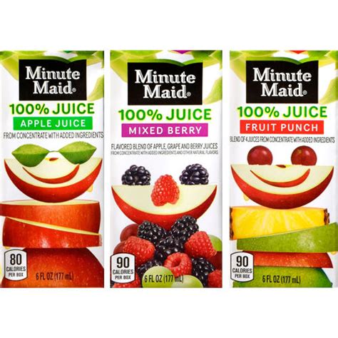 MINUTE MAID 100 Juice Box Variety Pack 6 Oz 40 Count