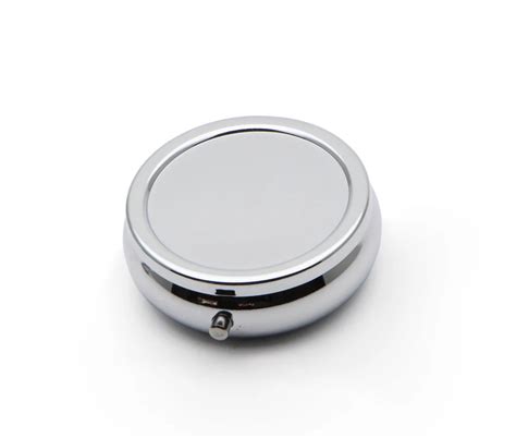 Metal Pill Boxes Diy Medicine Organizer Container Silver Single