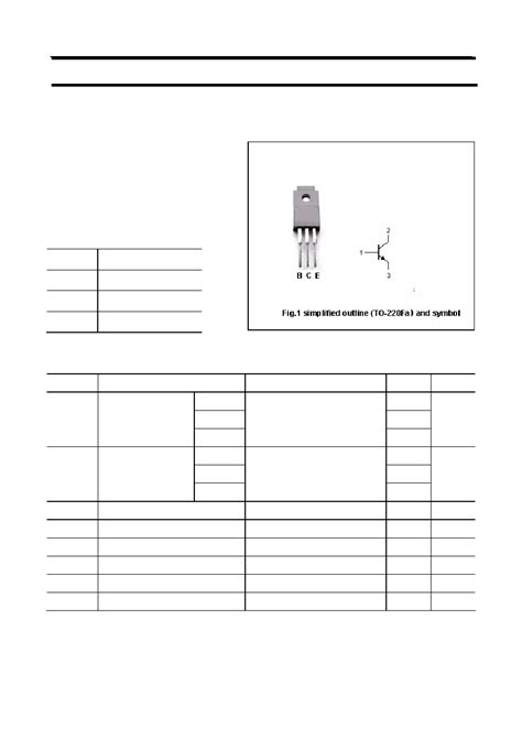 Sc Datasheet Pages Savantic Silicon Npn Power Transistors