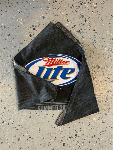 Bandana W Miller Lite Harley Davidson Summer Boardwalk Vintage